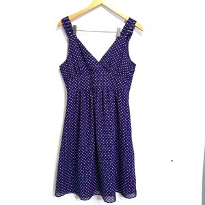 GAP Purple Y2K Polka Dot Mini Dress size 8